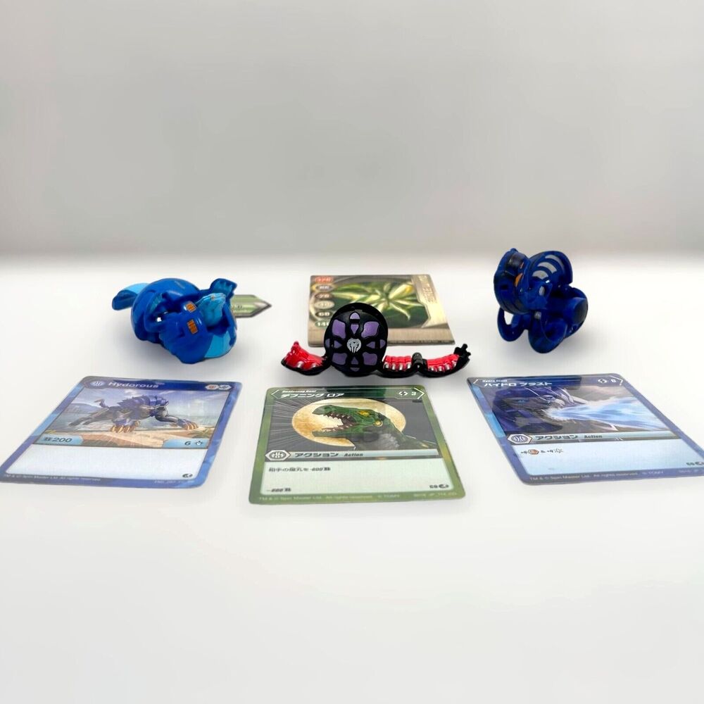 Bakugan Lot Figures Battle Brawlers Gate Card Aquos Abis Japan Darkus Wormquake